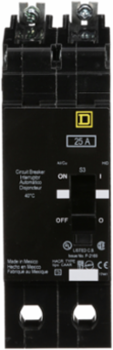Miniature Circuit Breaker, 25A, 2 Pole, 480Y/277V AC, 65kA Max