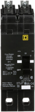 Mini Circuit Breaker, 45A, 2 Pole, 480Y/277V AC, Bolt-On