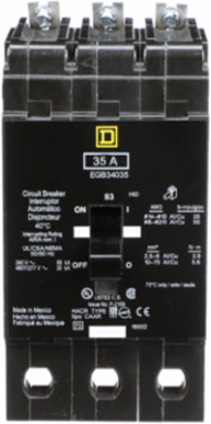 E-Frame Mini Circuit Breaker 35A 3 Pole 480Y/277 VAC 65 kA Max