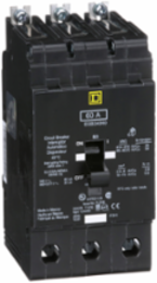 Miniature Circuit Breaker 60A 3-Pole 480Y/277 VAC, 65 kA Max, Bolt-On