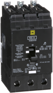 Mini Circuit Breaker 100A 3-Pole 480Y/277 VAC Bolt-On, 65 kA Max