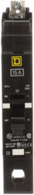 Mini Circuit Breaker, 15A, 1 Pole, 277VAC, 100kA Interrupt Rating