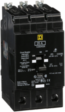Mini Circuit Breaker 25A 3 Pole 480Y/277VAC Bolt-On