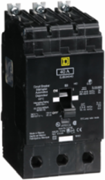 Miniature Circuit Breaker, 40A, 3 Pole, 480Y/277 VAC, 100 kA Max, Bolt-On