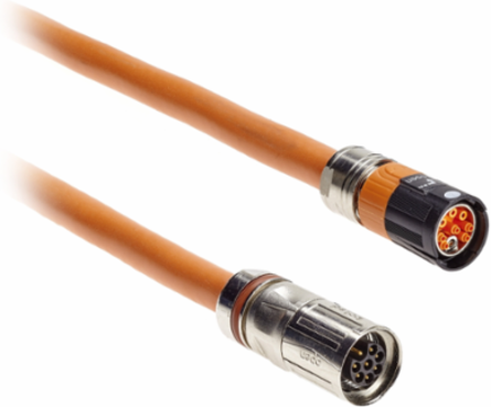 Power Cable M17, 5 Meter Length, Shielded, Compatible with SH3 & LXM 62 ILD