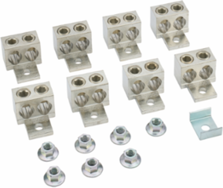 Safety Switch Lug Kit, 400A/600A, Qty 8, Halogen Free, AWG 1/0-600 Kcmil