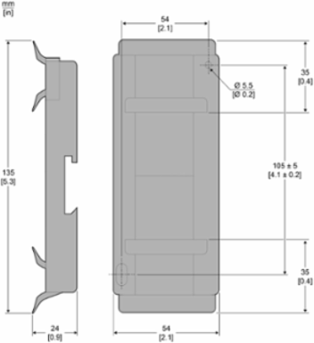 TeSys GV Motor Starter Adapter Plate 54 mm Width, 135 mm Height