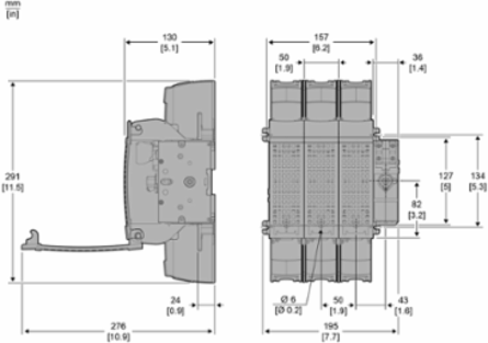 TeSys GS Switch Disconnect Fuse 3P 200A Fuse Type UL, Size J