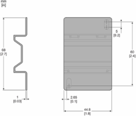 TeSys GV2 Mounting Adapter Plate, Set of 10 Units, Compliant with RoHS