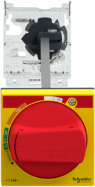 TeSys Extended Rotary Handle Kit, IP54, Red Handle, 140-250mm Mounting