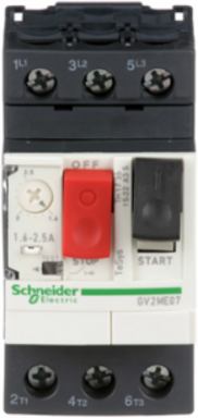 TeSys Deca Motor Circuit Breaker, 3P, 1.6-2.5A, Thermal-Magnetic