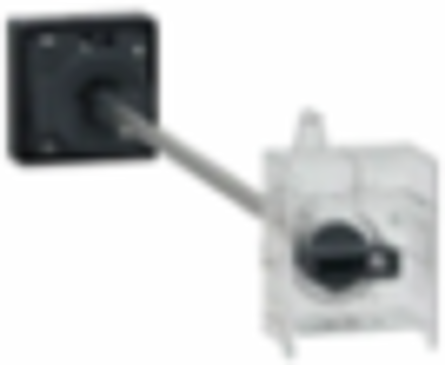 Extended Rotary Handle Kit for TeSys Deca Frame 3, IP54, Black Handle