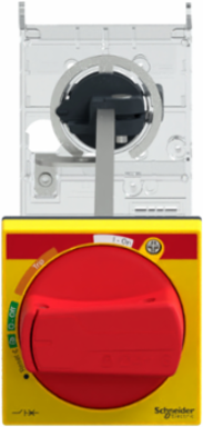 Extended Rotary Handle Kit for TeSys Deca Frame 3, IP54, Red Handle, 189-300 mm