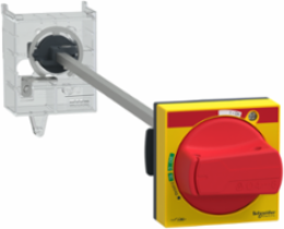 Extended Rotary Handle Kit, IP65, Red Handle, 189-300 mm Distance