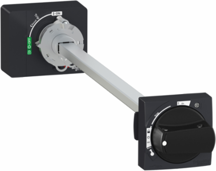 TeSys Deca Extended Rotary Handle Black IP54, Fits 214-627 mm Door Depth