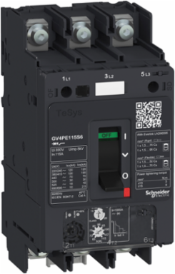 TeSys GV4 Motor Circuit Breaker, 3P, 115A, Icu 25kA, Thermal Magnetic