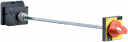 Extended Rotary Handle, IP55, Padlockable, Yellow/Red, 185-600 mm
