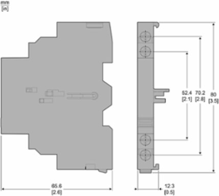 TeSys Deca Short-Circuit Signalling Contact Block 1C/O for GV2/GV3, 2A/240V AC