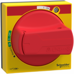 TeSys Deca Rotary Handle, IP65, Red Handle, 43 mm Height, 60 mm Width