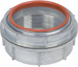 Watertight Hub for Safety Switch, 4 Inch, Zinc Plated
