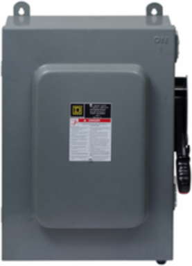 Heavy Duty Safety Switch 600V 100A 6-Pole NEMA 3R/12