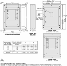 Interior I-Line Panelboard 600A Main Lugs 99 Inch CB Space 32 Inch W x 66.03 Inch H