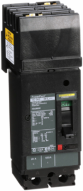 PowerPact H Circuit Breaker 20A 2P 600VAC Thermal-Magnetic 80%