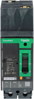 PowerPacT H Circuit Breaker 20A 2P 600VAC 14kA Thermal-Magnetic
