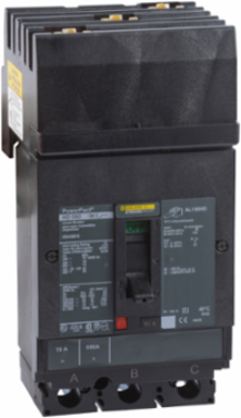 PowerPact H Circuit Breaker, 15A, 3 Pole, 600V, Thermal Magnetic, 25kA