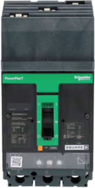 PowerPact H Circuit Breaker, 60A, 3 Pole, 14kA, I-Line, Micrologic 3.2