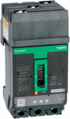 PowerPact H Circuit Breaker, 60A, 3 Pole, 14kA, I-Line, Micrologic 3.2