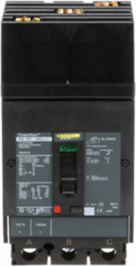PowerPact H Circuit Breaker, 125A, 3 Pole, 600VAC, Thermal-Magnetic