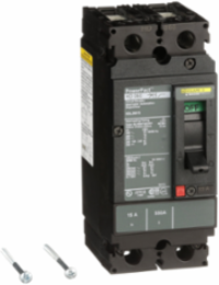 PowerPact H Circuit Breaker, 15A, 2 Pole, 600VAC, 14kA, Thermal Magnetic