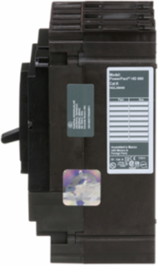 PowerPact H Circuit Breaker, 40A, 3 Pole, 600VAC, Thermal-Magnetic, 14kA