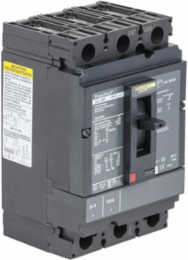 PowerPact H Circuit Breaker, 40A, 3 Pole, 600VAC, 14kA, Thermal-Magnetic