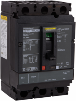 PowerPact H Circuit Breaker 60A 3P 600VAC 14kA Micrologic 3.2S