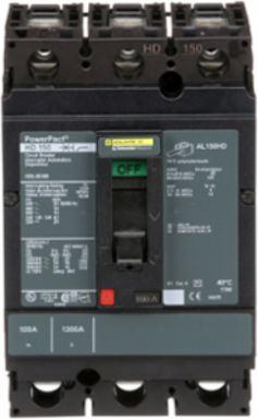 PowerPact H Circuit Breaker 100A 3 Poles 600VAC 14kA Thermal Magnetic