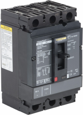 PowerPact H Circuit Breaker 100A 3 Poles 600VAC 14kA Thermal Magnetic