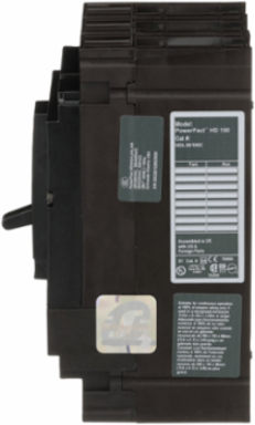 PowerPact H Circuit Breaker, 100A, 3 Pole, 600VAC, 14kA