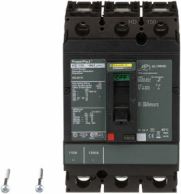 PowerPact H Circuit Breaker 110A 3 Pole 600VAC 14kA Thermal-Magnetic