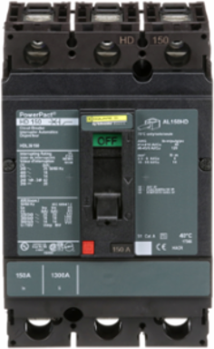 PowerPact H Circuit Breaker 150A 3P 600VAC 14kA Thermal-Magnetic