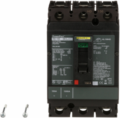 PowerPact H Circuit Breaker, 150A, 3 Pole, 14kA Breaking Capacity, Thermal-Magnetic