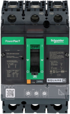 PowerPact H Circuit Breaker 150A 3P 600VAC 14kA Micrologic 3.2S
