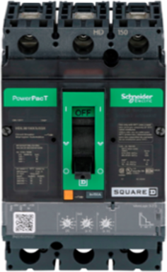 PowerPact H Circuit Breaker 150A 3P 600VAC 14kA Micrologic 3.2S