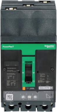 PowerPact H Circuit Breaker, 100A, 3 Pole, 600VAC, 18kA, Micrologic 3.2