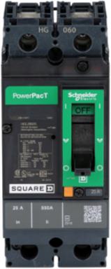 PowerPact H Circuit Breaker 25A 2 Pole 600VAC Thermal-Magnetic 18kA