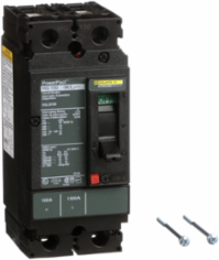 PowerPact H Circuit Breaker, 100A, 2 Pole, 600VAC, 18kA