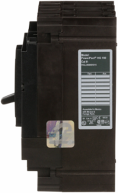 PowerPacT H Automatic Switch, 150A, 3 Pole, 600V AC, 18kA