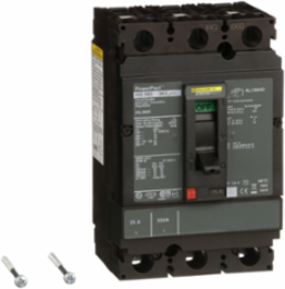 PowerPact H Circuit Breaker, 25A, 3 Pole, 600VAC, 18kA, Thermal-Magnetic
