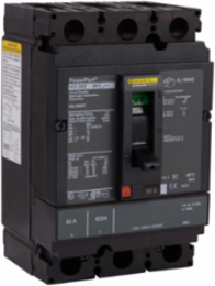 PowerPact H Circuit Breaker, 50A, 3 Pole, 600VAC, 18kA, Thermal Magnetic